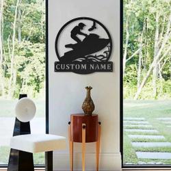 waverunner metal sign personalized metal name signs home decor sport lovers gifts 3