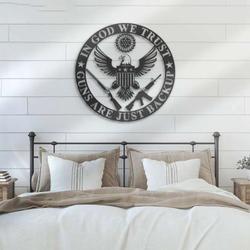 we the people in god we trust metal wall art 2nd amendment sign patriotic decor laser cut metal signs 1
