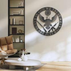we the people in god we trust metal wall art 2nd amendment sign patriotic decor laser cut metal signs 2