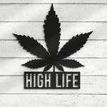 weed cannabis marijuana name bar sign wall art personalized metal sign smoker gift 0