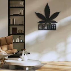 weed cannabis marijuana name bar sign wall art personalized metal sign smoker gift 2