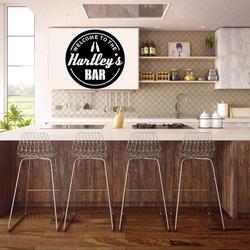 welcome to our home bar custom name metal sign home bar pub business sign housewarming gift 2