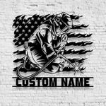 welding us flag metal wal art personalized welder name sign home decor custom metal sign 0
