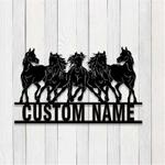 wild horse sign horse ranch farmhouse farm personalized metal horse sign 0