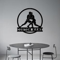 wrestling gift with name wrestling sport custom metal signs 1
