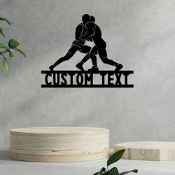 wrestling sport metal wall art custom metal signs 2