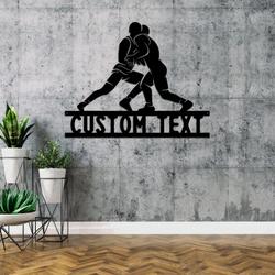 wrestling sport metal wall art custom metal signs 3