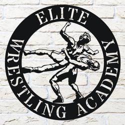Wrestling Sport Wrestler Silhouette Custom Metal Wall Art