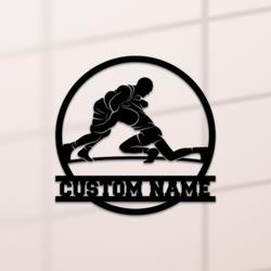 wrestling team name wrestling coach gift custom metal signs 1