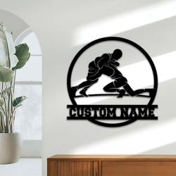 wrestling team name wrestling coach gift custom metal signs 2
