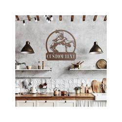 wrestling wall art for boys room decor custom metal signs 2