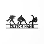 wrestling wrestler name custom metal signs 0