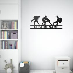 wrestling wrestler name custom metal signs 1