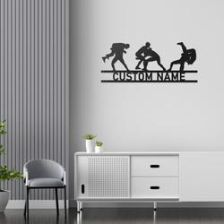 wrestling wrestler name custom metal signs 2