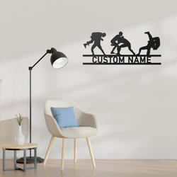 wrestling wrestler name custom metal signs 3