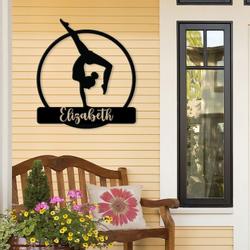 yoga home decor gymnastics fitness yoga studio decor business custom metal signs 2