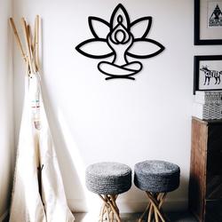 yoga pose metal sign laser cut metal signs lotus flower art decor gift for yoga lover 3