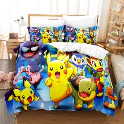 Pokemon Pikachu Cosplay Comforter Bedding Sets Duvet Cover Bed Sheets