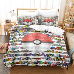 Pokemon Pikachu Cosplay Comforter Bedding Sets Duvet Cover Bed Sheets