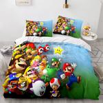 18115 super mario cosplay bedding set full duvet cover comforter bed sheets 0