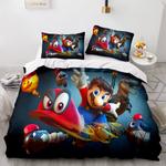 18121 super mario cosplay bedding set full duvet cover comforter bed sheets 0