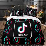 18227 tiktok bedding set tik tok quilt duvet covers comforter bed sheets 0