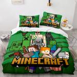 18243 minecraft cosplay bedding set full duvet cover comforter bed sheets 0
