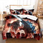 18359 king kong vs godzilla comforter bedding set duvet covers bed sheets 0