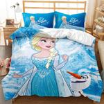 18537 cartoon frozen elsa anna bedding set quilt duvet cover bed sheets sets 0