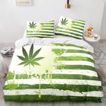18935 420 weed plant 3 piece comforter bedding sets duvet cover bed sheets 0