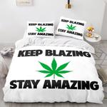 18943 420 weed plant 3 piece comforter bedding sets duvet cover bed sheets 0