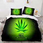 18945 420 weed plant 3 piece comforter bedding sets duvet cover bed sheets 0