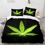 18947 420 weed plant 3 piece comforter bedding sets duvet cover bed sheets 0