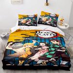 19039 demon slayer cosplay bedding set duvet covers comforter bed sheets 0