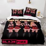 19045 3 piece blackpink cosplay bedding set duvet cover sets bed sheets 0