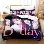 19063 3 piece blackpink cosplay bedding set duvet cover sets bed sheets 0