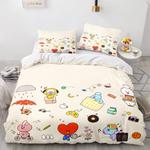 19155 cartoon bt21 bts butter bedding set quilt duvet covers bedding sets 0