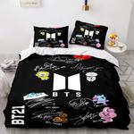 19159 cartoon bt21 bts butter bedding set quilt duvet covers bedding sets 0