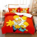19396 the simpsons cosplay bedding set duvet cover comforter bed sheets 0