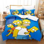 19402 the simpsons cosplay bedding set duvet cover comforter bed sheets 0