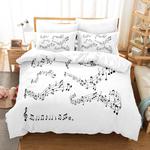 20101 music note comforter bedding sets musical theme duvet cover bed sheets 0