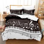 20116 music note comforter bedding sets musical theme duvet cover bed sheets 0