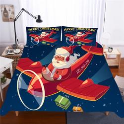 Christmas Santa Claus #2 Duvet Cover Quilt Cover Pillowcase Bedding Set Bed Home Decor