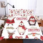 2019 christmas santa claus 6 duvet cover quilt cover pillowcase bedding set bed linen home decor 0