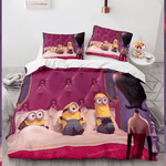 20394 minions cosplay bedding set duvet cover comforter bed sheets 0