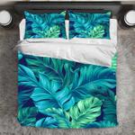 3d tropical palm leaf cover bedding set leaf printed anniversary gift bedding cover with 2 pillowcases 100 polyester 0