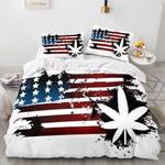 420 weed plant 3 piece comforter bedding sets duvet cover bed sheets 0