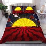 aboriginal bedding set australia indigenous flag sun dot painting home decor bedding cover with 2 pillowcases 100 polyester 0