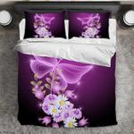 aesthetic daisy butterfly bedding set bedroom decoration butterfly lovers daisy flower lovers gift bedding cover with 2 pillowcases 100 polyester 0