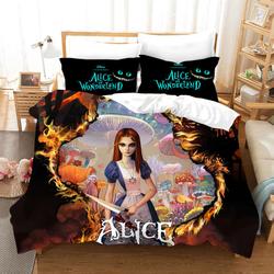 Alice in Wonderland #13 Duvet Cover Quilt Cover Pillowcase Bedding Set Bed Home Bedroom Decor